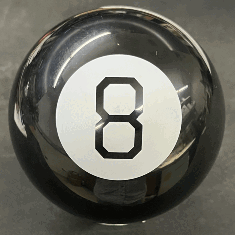 The all knowing, all seeing 8 Ball.